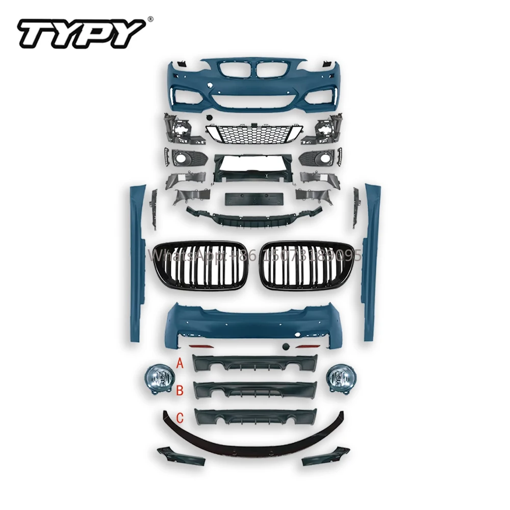 

Car Accessories for 2 Series MT Style F22 Body Kit F23 Front Bumper Side Skirt Grill Rear Spoiler Fog Lights Audi Part