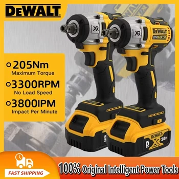 デウォルト-ブラシレスインパクトレンチ,コードレス電気高トルクレンチ,タイヤ修理ツール,充電式電動工具,dcf880,3300rpm,20v