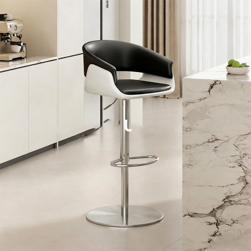 

Comfortable Relaxing Bar Chairs Ergonomic Soft Arm Aesthetic Minimalist Bar Stools Modern Designer Cadeira Trendy Furniture