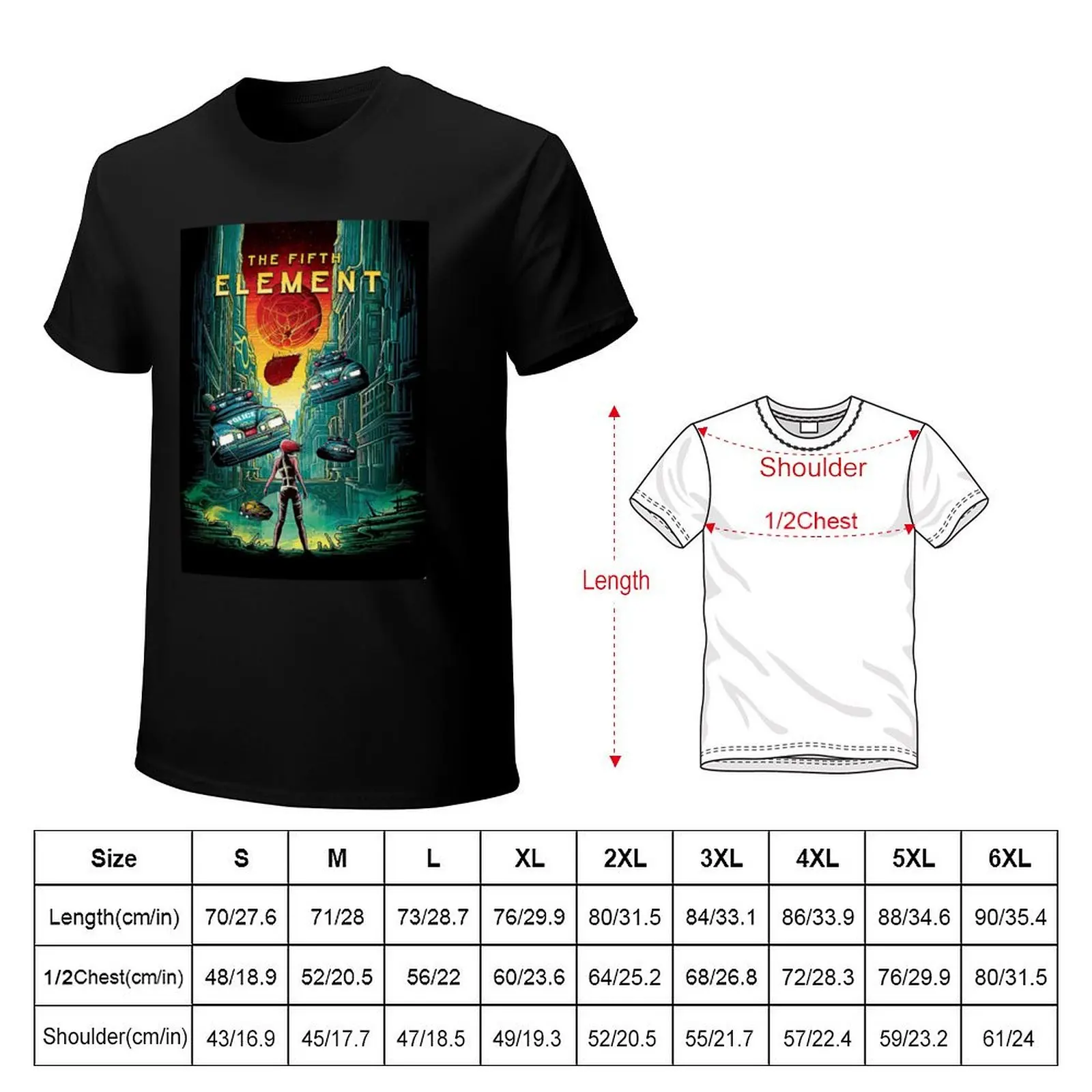 The Fifth Element T-Shirt street wear customs design your own cotton graphic tees heavyweights mens graphic t-shirts hip hop