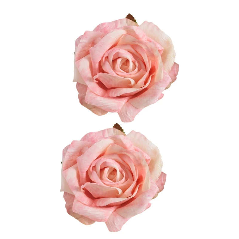

Set Of 2 Decorative Rose Design Curtain Clips Holdbacks Polyester Fabric
