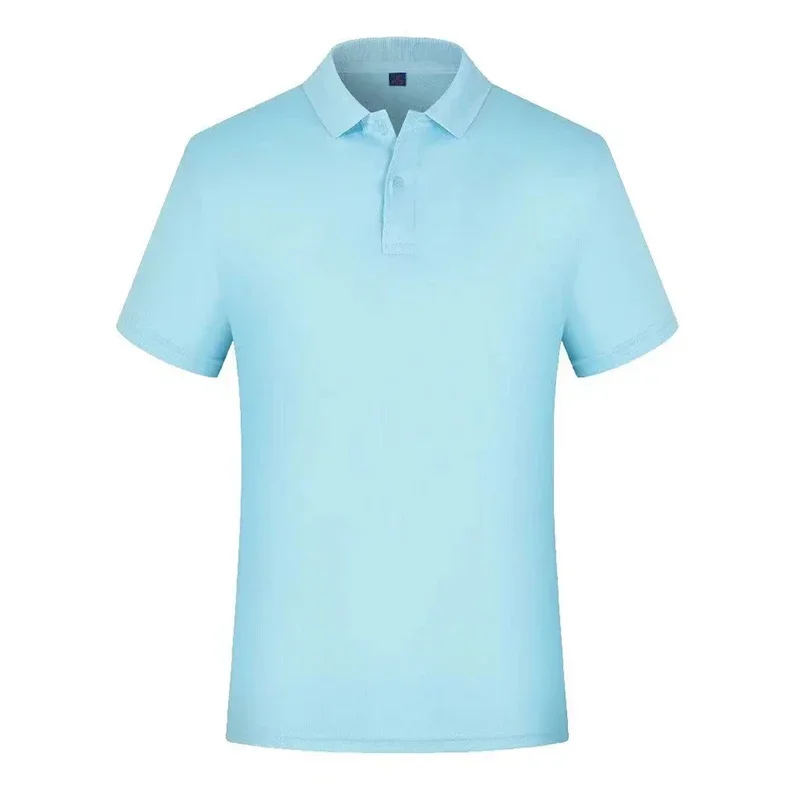 Summer Causal Polo Shirt Custom Logo For Men Women Printed Picture Embroidery Design Quick Drying Personal Staff Working Clothes image 2