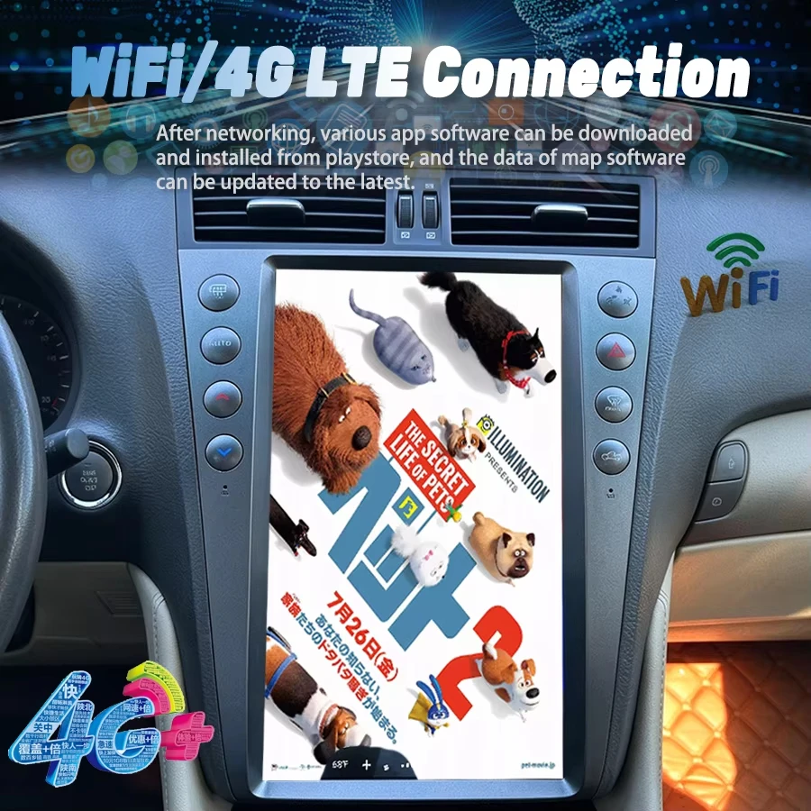 13.6Inch Vertical Screen Car Radio For Lexus GS300 GS350 GS430 GS450h 2005-2011 Touch Multimedia Carplay Android Auto Head Unit