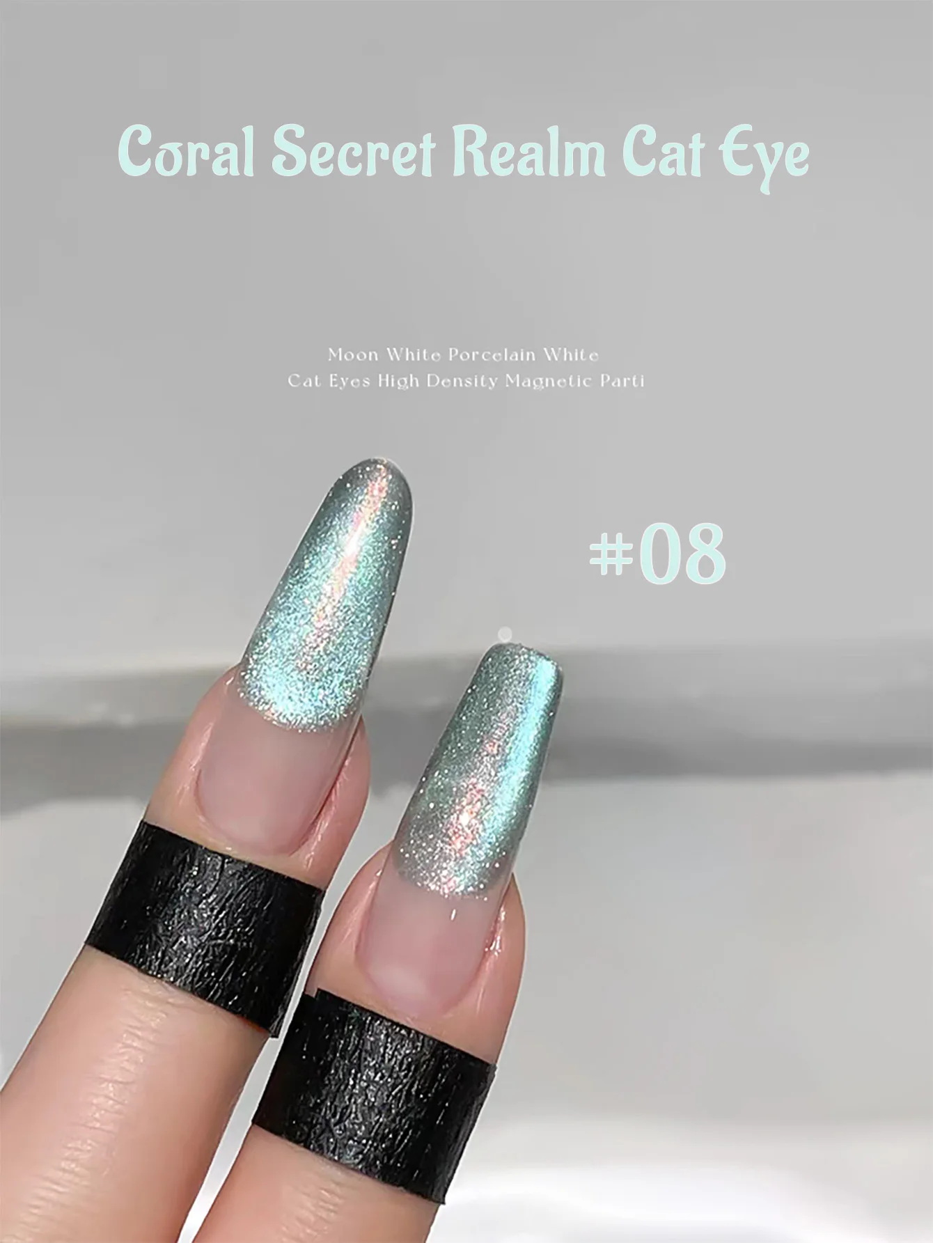 ZH 1-20 Pz Corallo Mistero Perline di Vetro Cat Eye Gel Smalto per unghie 2025 Nuovo Multicolor Esplosivo Sparkle Pietra Cat Eye Nail Art