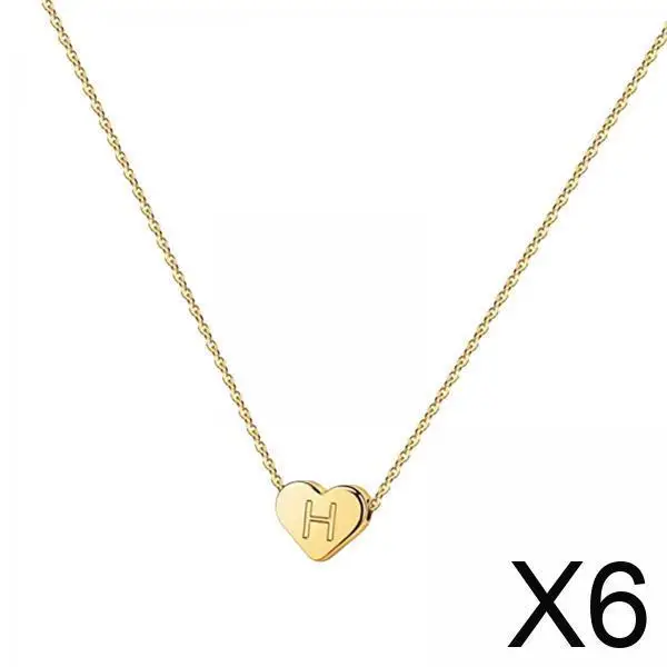 

Trendy Alphabet Heart Pendant Necklace for Women Titanium Steel Sweater Chain for Valentine’s and Mother’s Day