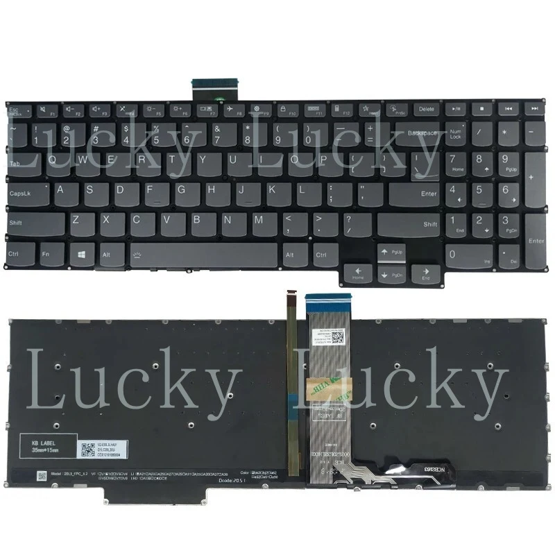 f New Laptop US keyboard For Lenovo ideapad 5 pro-16ach6 pro-16ihu6 2021 Backlit