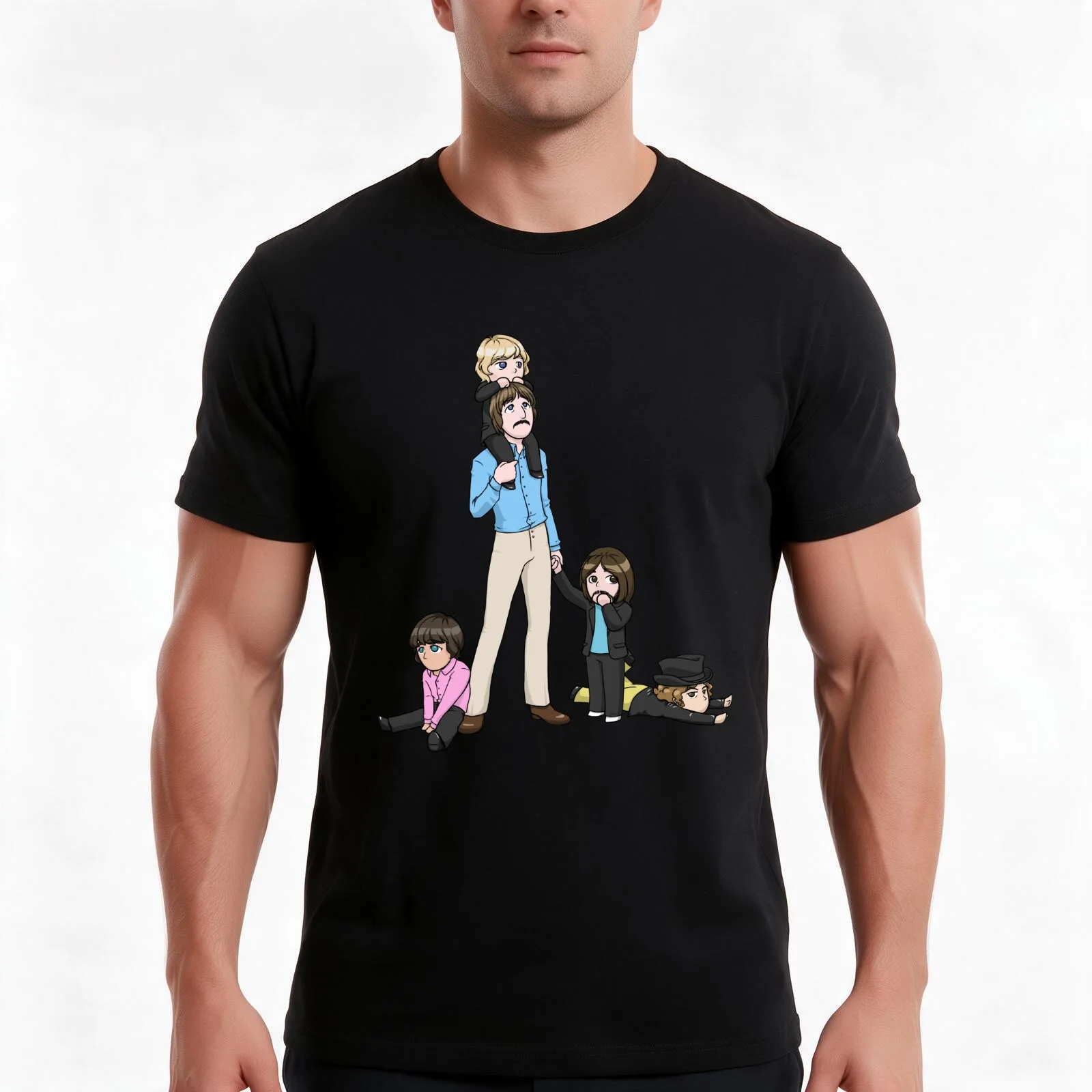 Carl Wayne: Dad of The Move T-Shirt, Summer Casual Cotton Tee, Oversized Streetwear Tops, Vintage Graphic Print, 100% Cotton