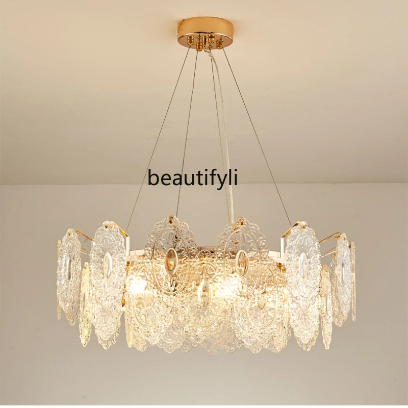 

HJ Crystal Chandelier Luxurious and Simple Post-Modern Atmosphere Restaurant Bedroom Light Chandelier