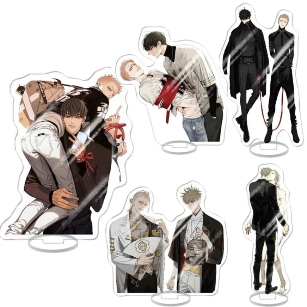 Anime 19 Days Acrylic Stand Figure Model Plate Desk Keychain Old Xian Mo Guanshan He Tian Jian Yi Manga Cosplay Men Fans Gifts