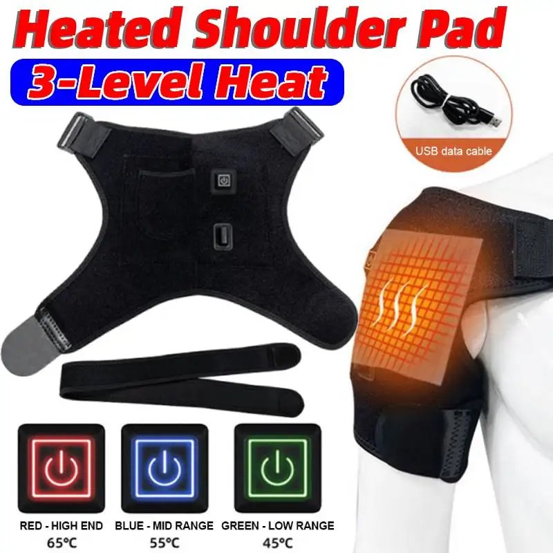 

Electric Heated Shoulder Pad Portable Shoulder Support Belt Strap Moisture Removal Heating Shoulder Protection Wrap Keep Warm