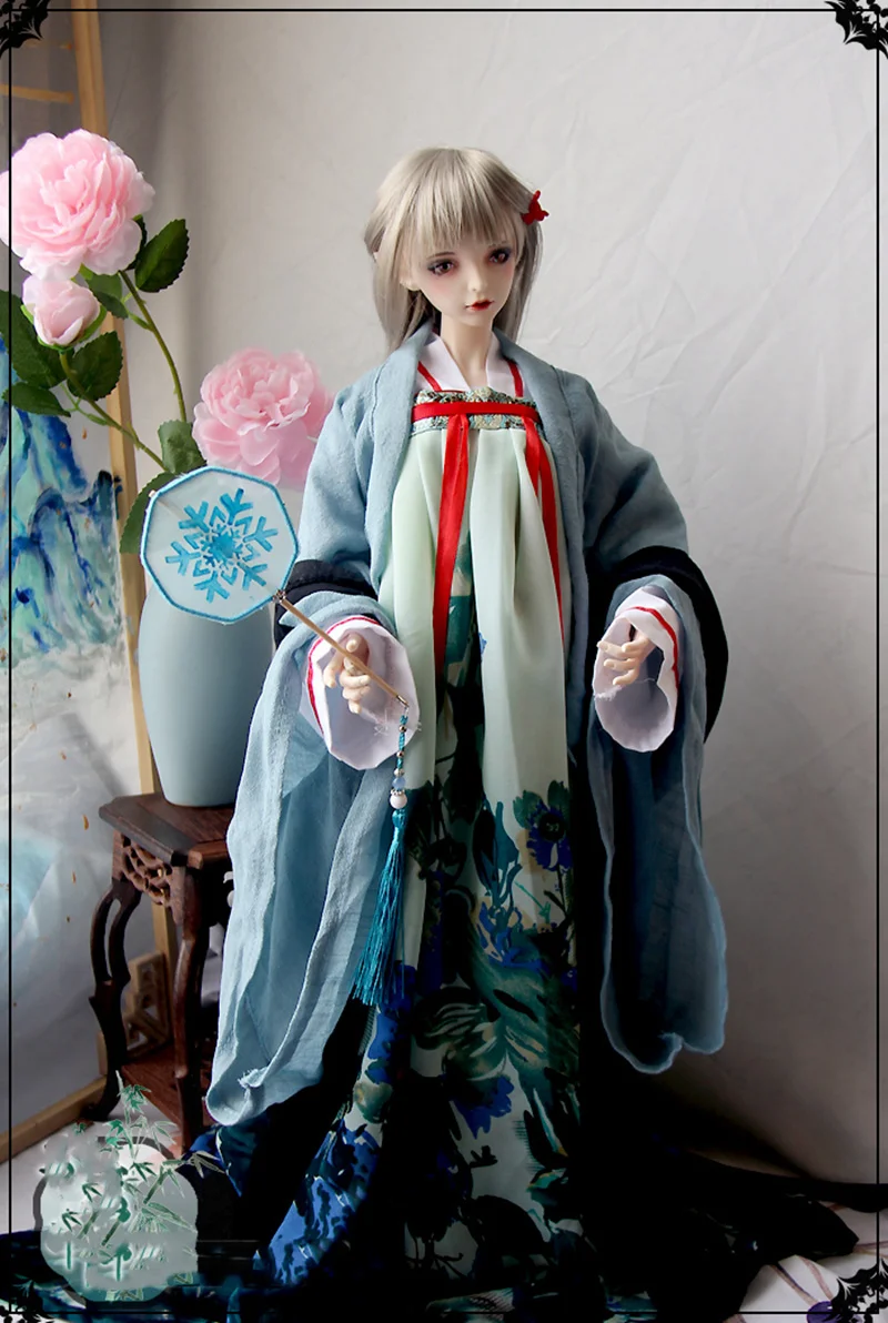 1/3 Scale BJD Clothes Ancient Costume Chinese Hanfu Fairy Dress Outfit For BJD/SD SD13 Big Girl  Doll Accessories A1195