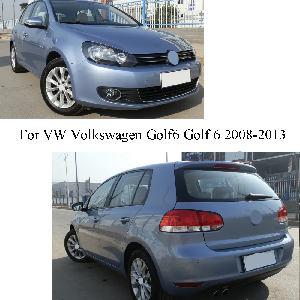 ل VW Volkswagen Golf6 Golf 6 2008 2009 2010 2011 2012 2013 ملصق مقبلات عمود نافذة الشريط الأوسط إطار الكسوة اغطية أجزاء #6