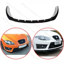 High Quality ABS 3/Pcs Car Front Lip Bumper Spoiler Glossy Black Body Kit For Seat Leon MK2 Cupra/FR 2009 2010 2011 2012