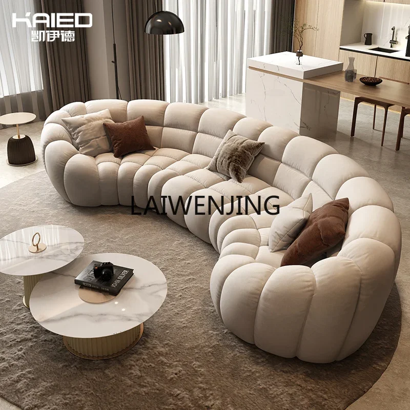 MJY light luxury circular curved bubble sofa semi-circular living room U-shaped fabric