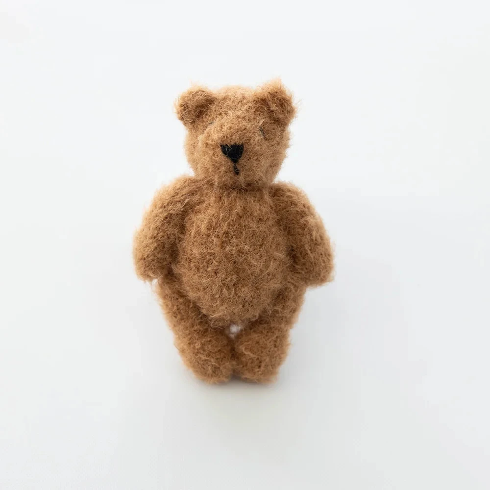 Baby Fotografie Tier Puppe Neugeborenen Foto Handgestrickte Teddybär Requisiten Studio Foto Niedlichen Tier Seepferdchen Haar Spielzeug Zubehör