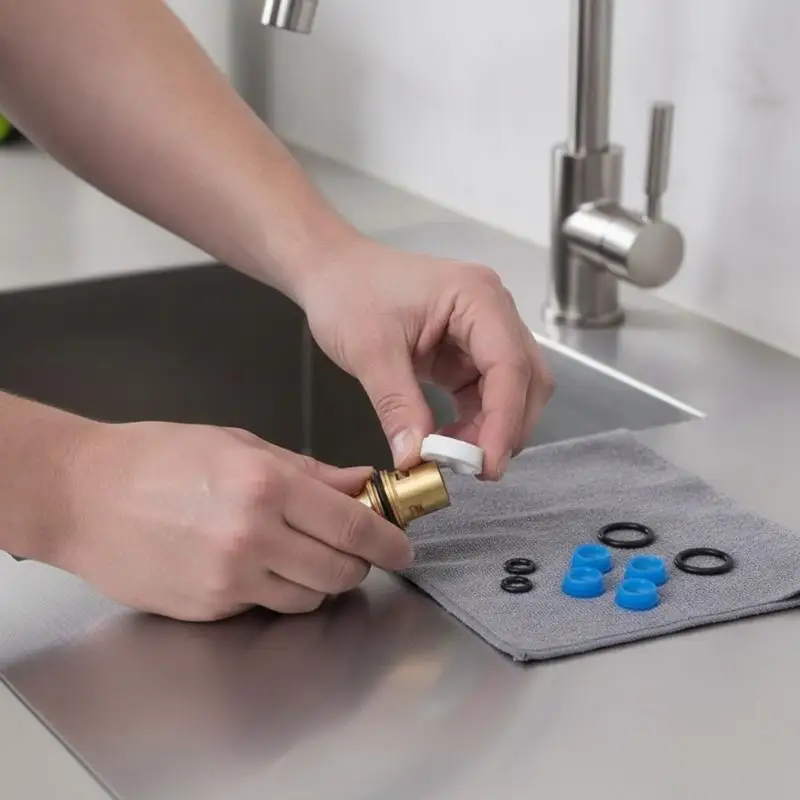 Universal Faucet Valve Core Repair Kit Easy Install Rubber Sealing Gasket O Ring Replacement for Daily Plumbing Maintenance