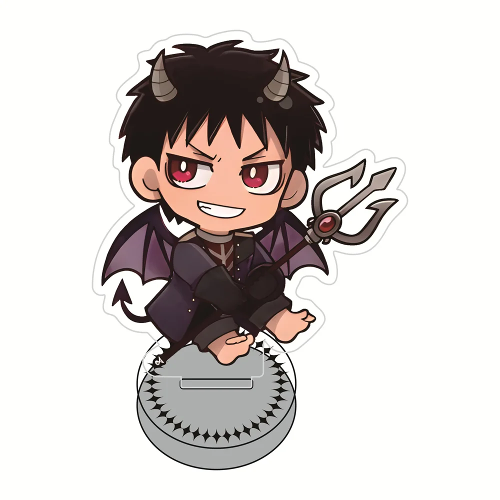 Fire Force Season 3 10cm Angel & Devil Acrylic Stand Figures Keychain Anime Collectible Standee Desk Decor Gift for Anime Fans