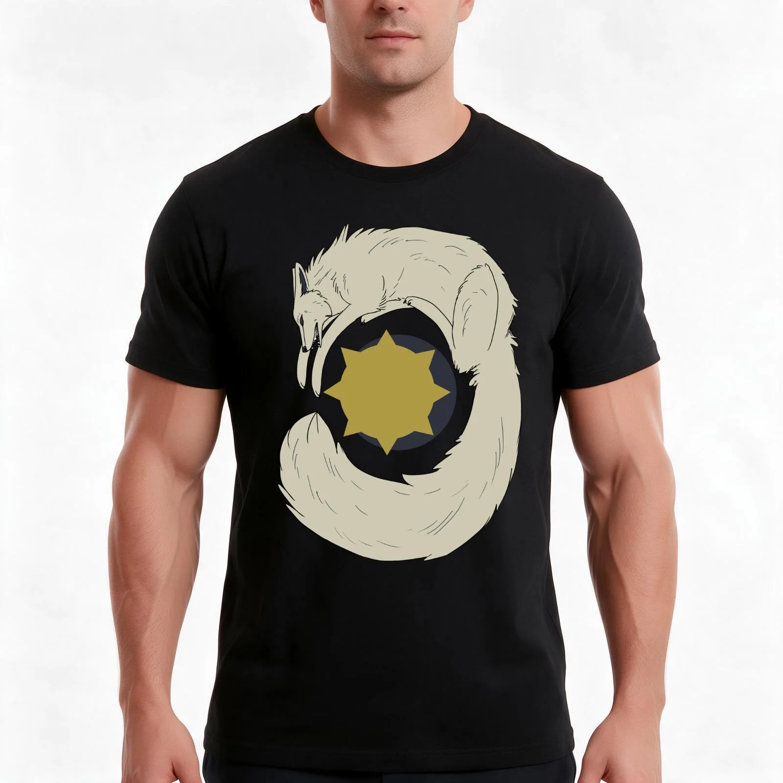 Skoll Chasing the Sun T-Shirt, Summer Casual Cotton Tee, Oversized Streetwear Tops, Vintage Graphic Print, Unisex Men Women