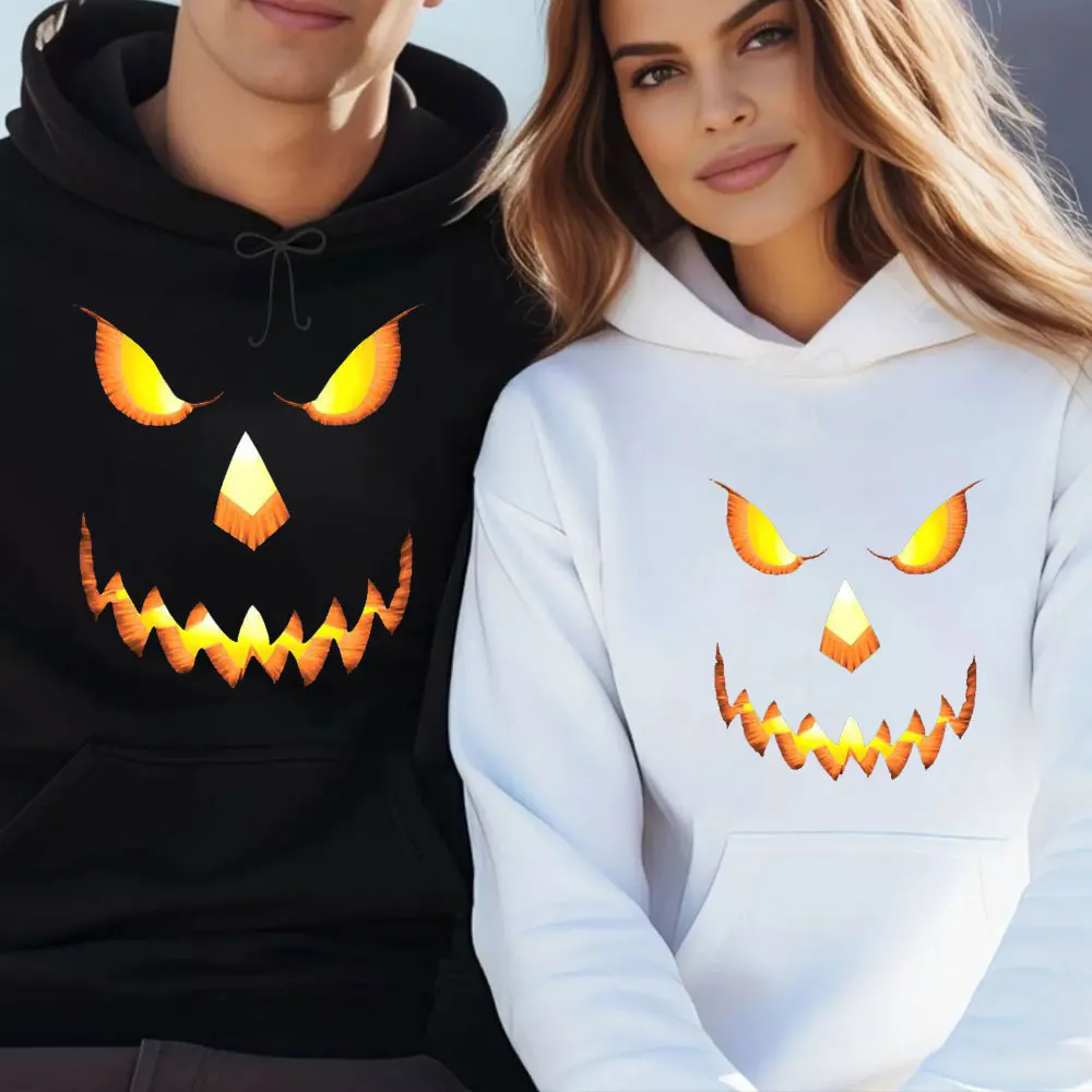 Halloween Sweatshirt Lantern Men's Size S-3XL Sweat Shirt Hoody Hoodie Pumpkin Graphic Fashion Streetwear Men Long Sleeve Hoody