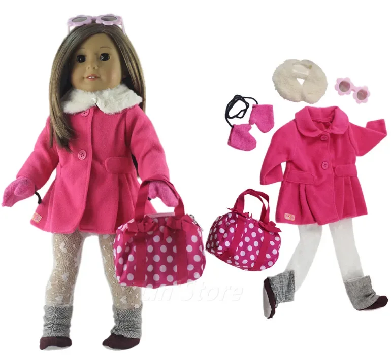 Hot Sell Fashion Doll Clothes Casual Wear Outfit for 18 inch American Doll Many Style for Choice B07