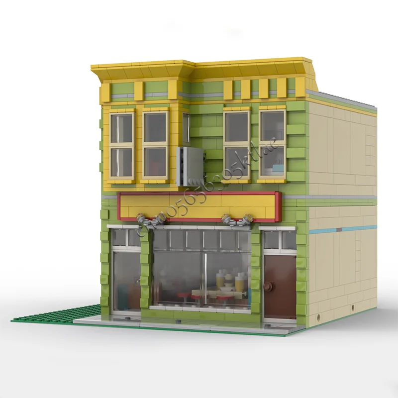 MOC 1659 PCS 핫 세일 버거 배 DIY 건축 블록 모델 디스플레이 장난감 어린이 조립 생일 크리스마스 선물