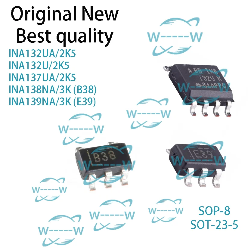 (5-30PCS) INA132UA/2K5 INA132U/2K5 INA137UA/2K5 INA138NA/3K B38 INA139NA/3K E39 INA132U INA137UA INA138NA INA139NA IC CHIP