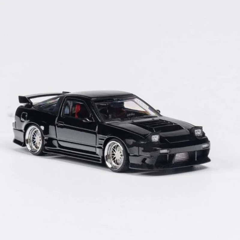 Diecast 1/64 Size Micro Turbo 180SX TPYE X Car Model Nissan Alloy Car Model Toys for Boys Collection Display Hobby Original Box