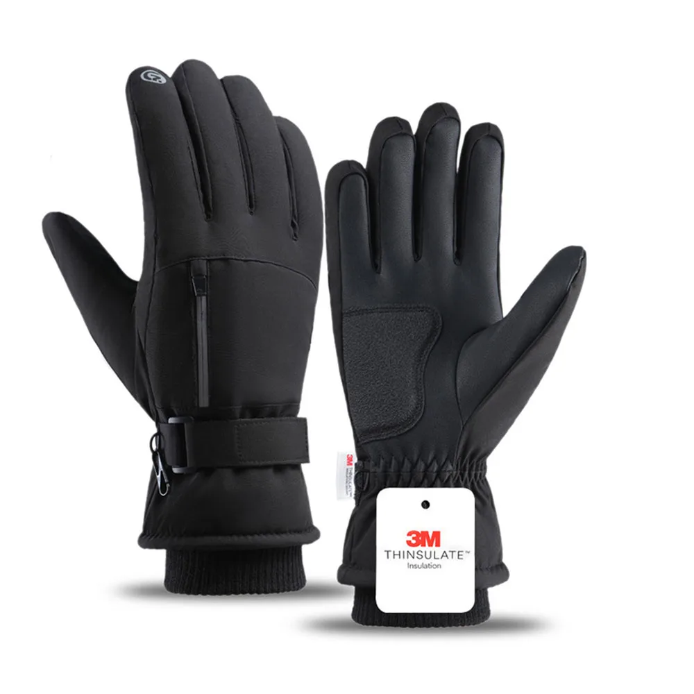 AliExpress NONE Men's Cycling Gloves Winter Touchscreen Warm Women Bicycle Gym Outdoor Driving Motorcycle Waterproof Thermal Non-Slip Gloves