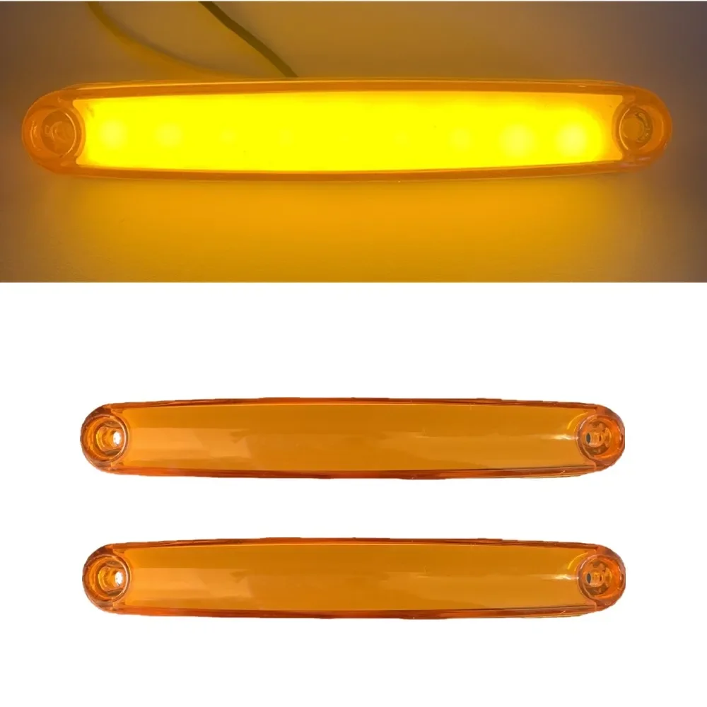 2PCS 9LED Side Marker Light Turn Signal Trailer Indicator LED Taillight Universal 12-24V Clearance Light for Car SMD guide light