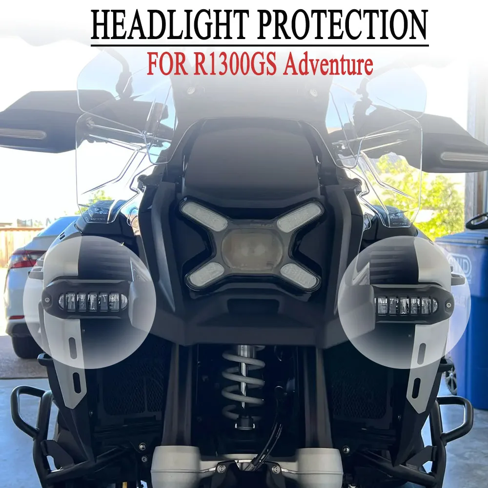 

New 2024 2025 LED Auxiliary Protection Light Motorcycle Accessories Lamp Guards For BMW R 1300 GS Adventure R1300GS ADV