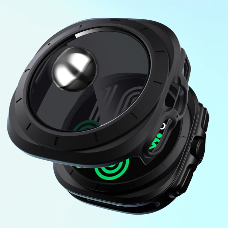 Стекло + чехол для Samsung Galaxy Watch 7 Ultra 47 мм, защитный чехол-бампер, противоударная защитная пленка для экрана Galaxy Watch 7 Ultra