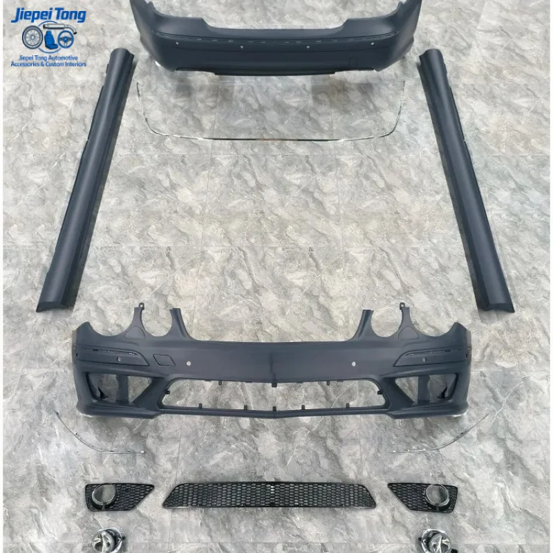 

Large Surround Front Side Skirt Rear Bumper Grille Tailgate for E-Class W211 Modification Upgrade E63AMG