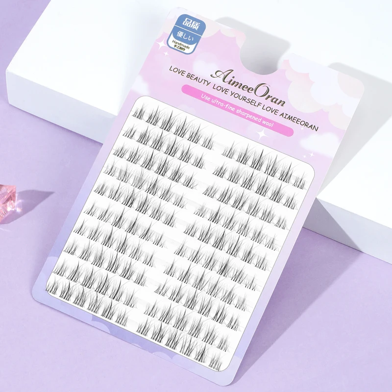 120pcs Sunflower False Eyelashes Natural Manga Lashes Anime Eyelash DIY Eyelashes Extension Professional Makeup 3D Natural Lash