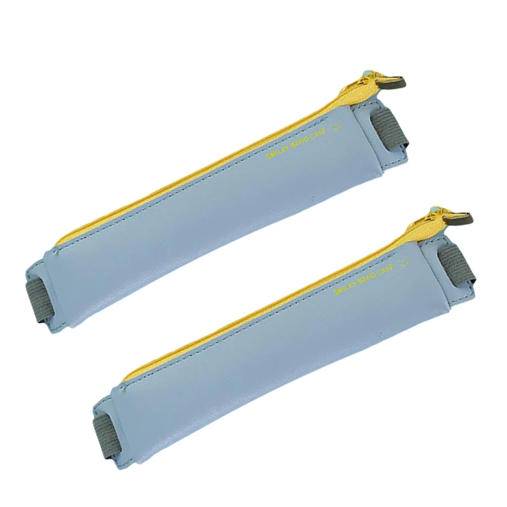 

2 Pcs High-end Custom Pen Bag Simple Pouch Protective School Business Pens Gift Desk Organizer Storage