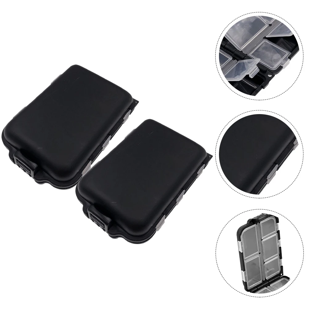

2pcs Waterproof Bait Box Fishing Storage Large Capacity Multi Grids Portable Lure ganizer Hook Holder Sealing Gear Container