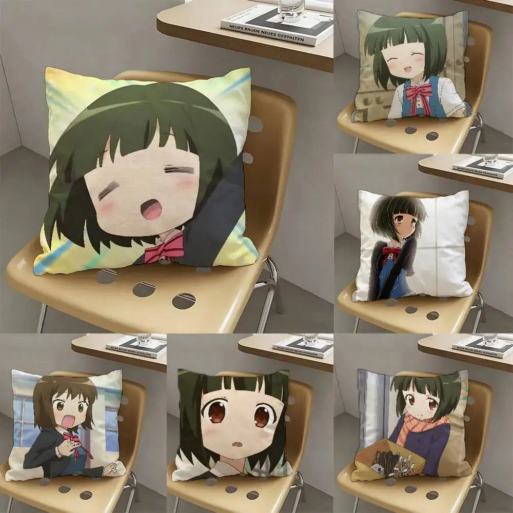 1pc Shinobu Omiya Kiniro Mosaic Pillow Case Fashion Square Pillowcase Bedroom Sofa Room Ins Decoration Leisure