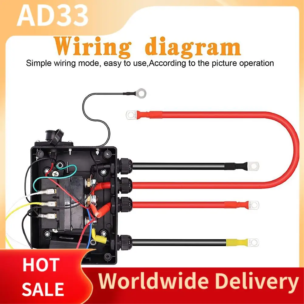 Lightweight Winch Solenoid Relay Control Contactor Box For Electric ATV UTV Winch 12V