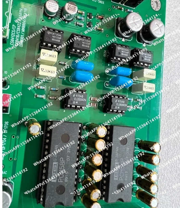 PCM58P*2 DAC CS8412 Receive Decoder Board Coaxial Bluetooth I2S Input Balanced RCA Output NE5534Op AMP