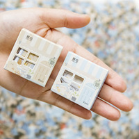 45PCS/Box Kawaii Creative House Stickers Scrapbooking Stationery School Supplies
