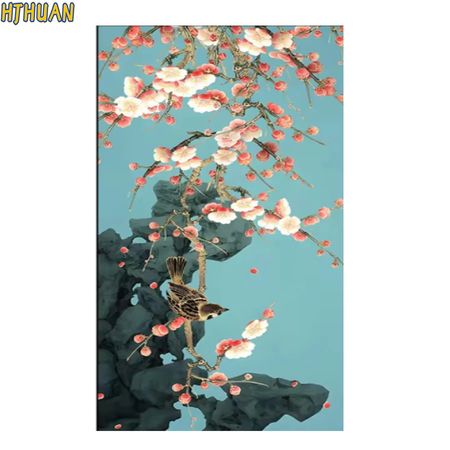 

Diamond embroidery Living room decor flowers, and, bird Modern decor mosaic diamond painting full square/round drill art picture