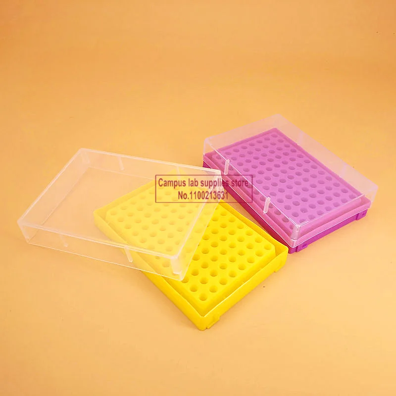 1pcs Labortory Plastic Centrifuge Tube Storage Box for 0.2ml/0.5ml/1.5ml/5ml/15ml/50ml PCR Pipe Office and School Lab Supplies