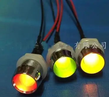 3V 5V 6V With Plastic LED Holder F8 8mm White Red Green Blue Yellow RGB LED Lamp Light With 20cm Wire  x 100pcs