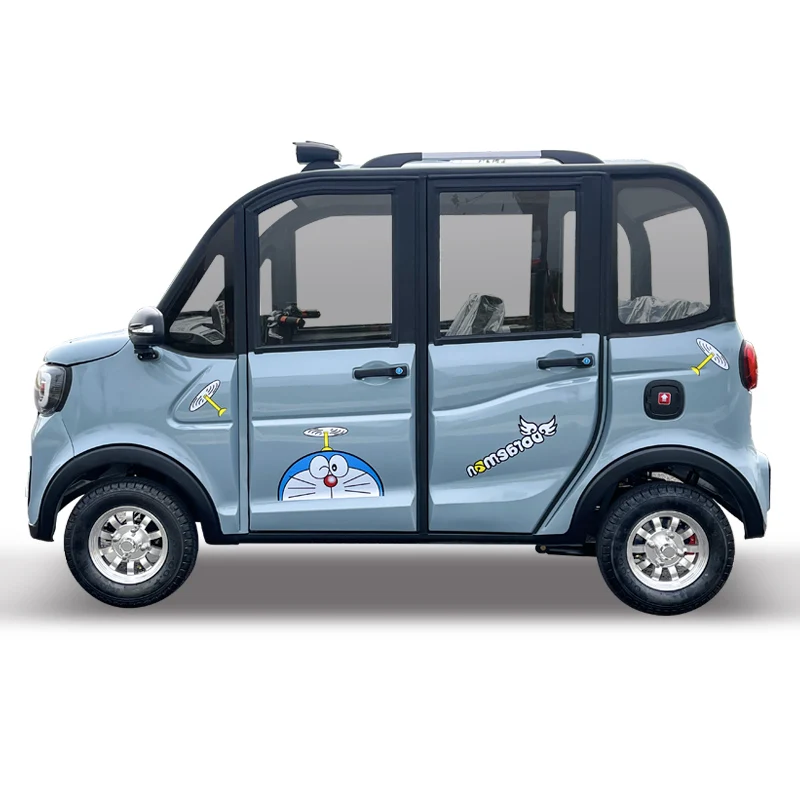 New energy electric four-wheel car home adult female small fully enclosed oil and electricity dual-purpose scooter for