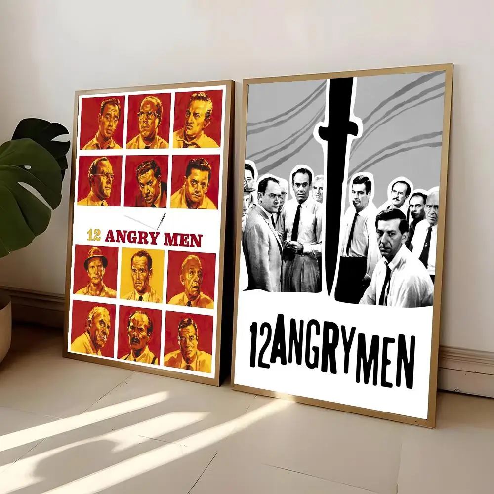 Movie 12 A-Angry Men Painting Calligraphy Frameless Poster Canvas Painting Wall Prints Picture For Living Room Home Decor