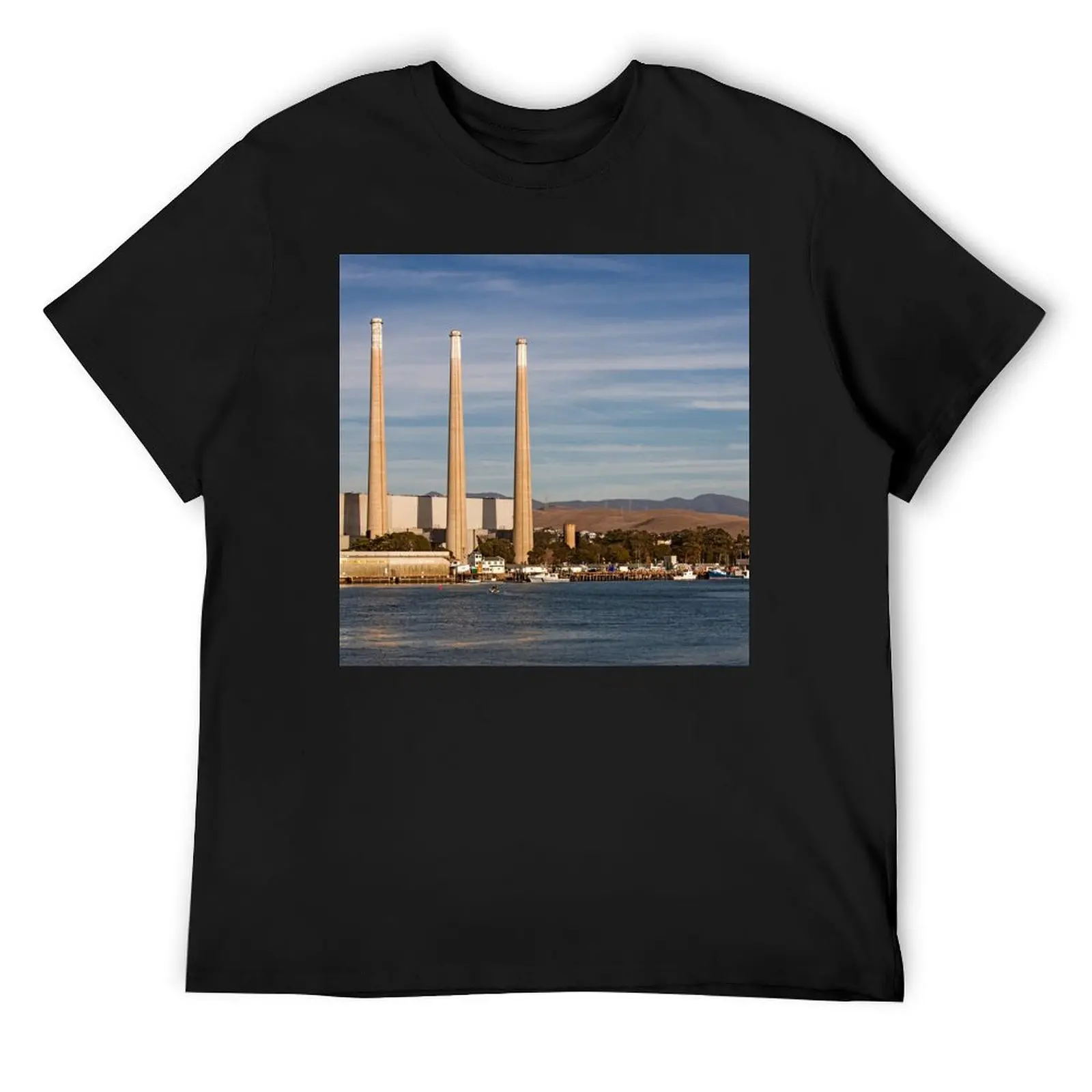 Morro Bay Power Plant - Morro Bay,California T-Shirt summer tops for a boy clothes for men