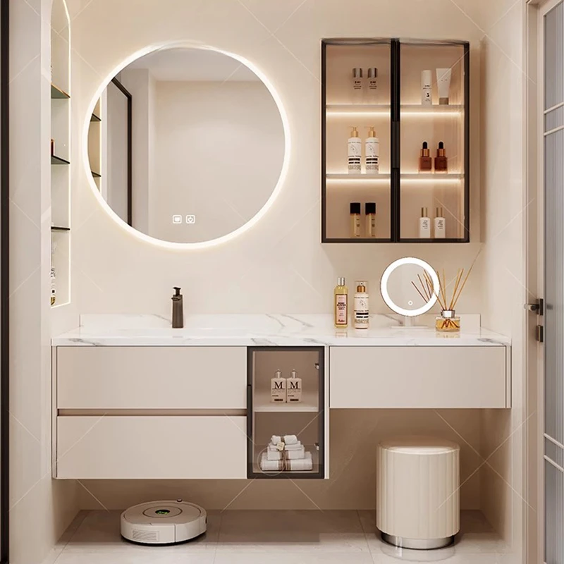 

Display Luxury Mirror Cabinets Smart Makeup Organizer Large Hanging Mirror Cabinets Bedroom Mueble Con Espejo Home Furnitures