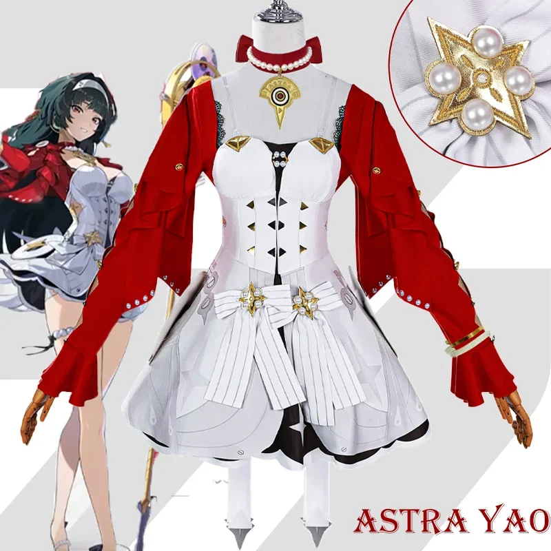 

CosplayAstra Yao Cosplay Game Zenless Zone Zero ZZZ Cosplay Costume Red Sexy Uniform Wig Accessores Halloween Party Suit Adult W