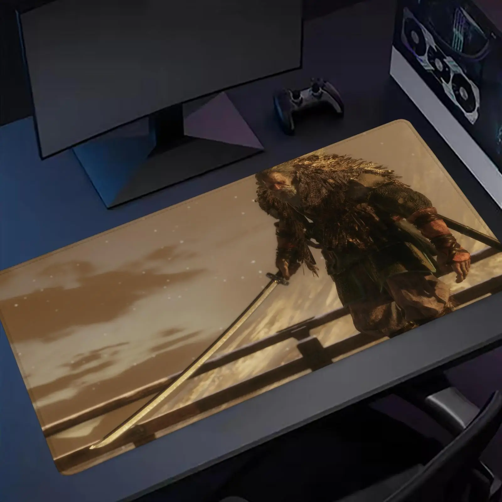 

Новый компьютерный коврик для мыши Sekiro Shadows Die Twice, XXL, для дома и офиса, из натурального каучука, противоскользящий, игровой аксессуар