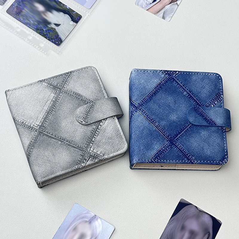 

Retro Denim A6 Korea Kpop Idol Photo Album Binder Photocard Holder Photo Album for Photographs Collect Book Photocard Students