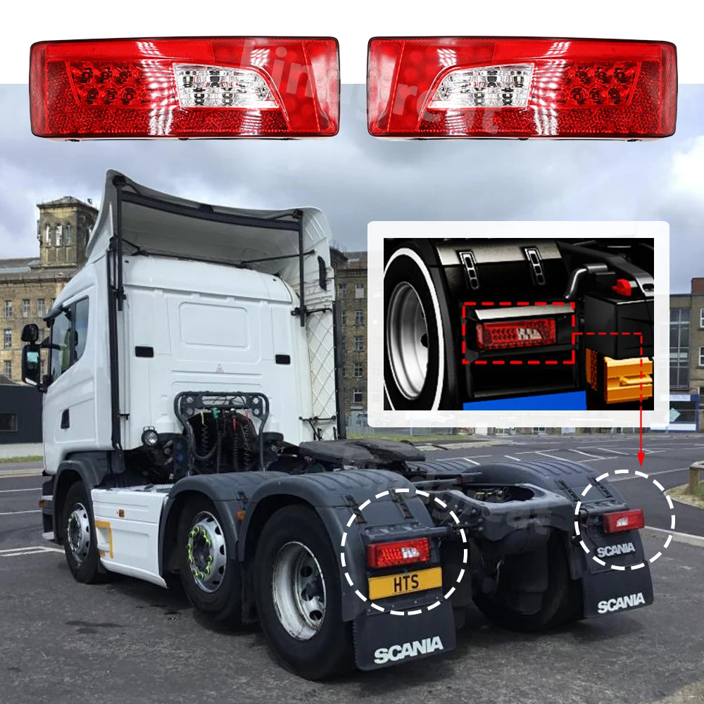 

1PCS For SCANIA R P G L S Series Tail Light European Truck Body Parts LED Rear Lamp 2380954 2241859 2241860 2380955